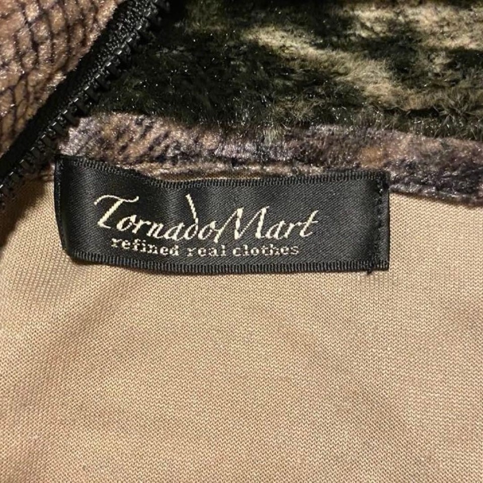 Tornado Mart Leopard Python Velour Zip-Up Hoodie Used JAPAN | eBay