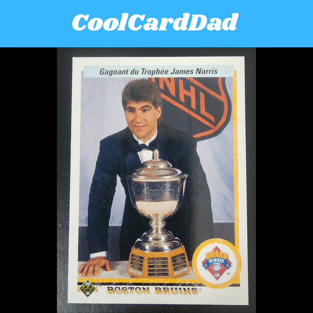 1990-91 Ray Bourque Upper Deck French Awards Norris - Boston Bruins