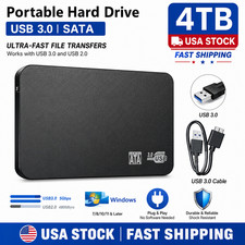 Portable 2.5in 4TB HDD External Hard Drive Enclosure USB 3.0 SATA Disk