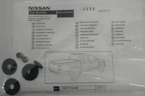 Genuine Nissan Navara (D23M) NP300 Tonneau cover lock KE8494K9C0SA - Picture 2 of 2