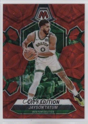 2023 Panini Mosaic City Edition International Red Prizm 9/75 Jayson Tatum 0rd2
