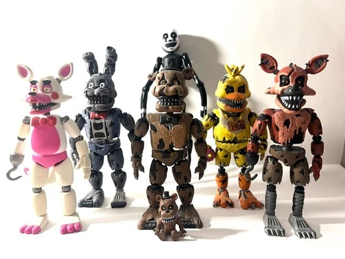 FNAF Funko Action Figures - FNAF 4 Complete Set *See Description*