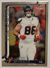2025 Topps Chrome Dalton Schultz #118 Houston Texans NFL Football Card