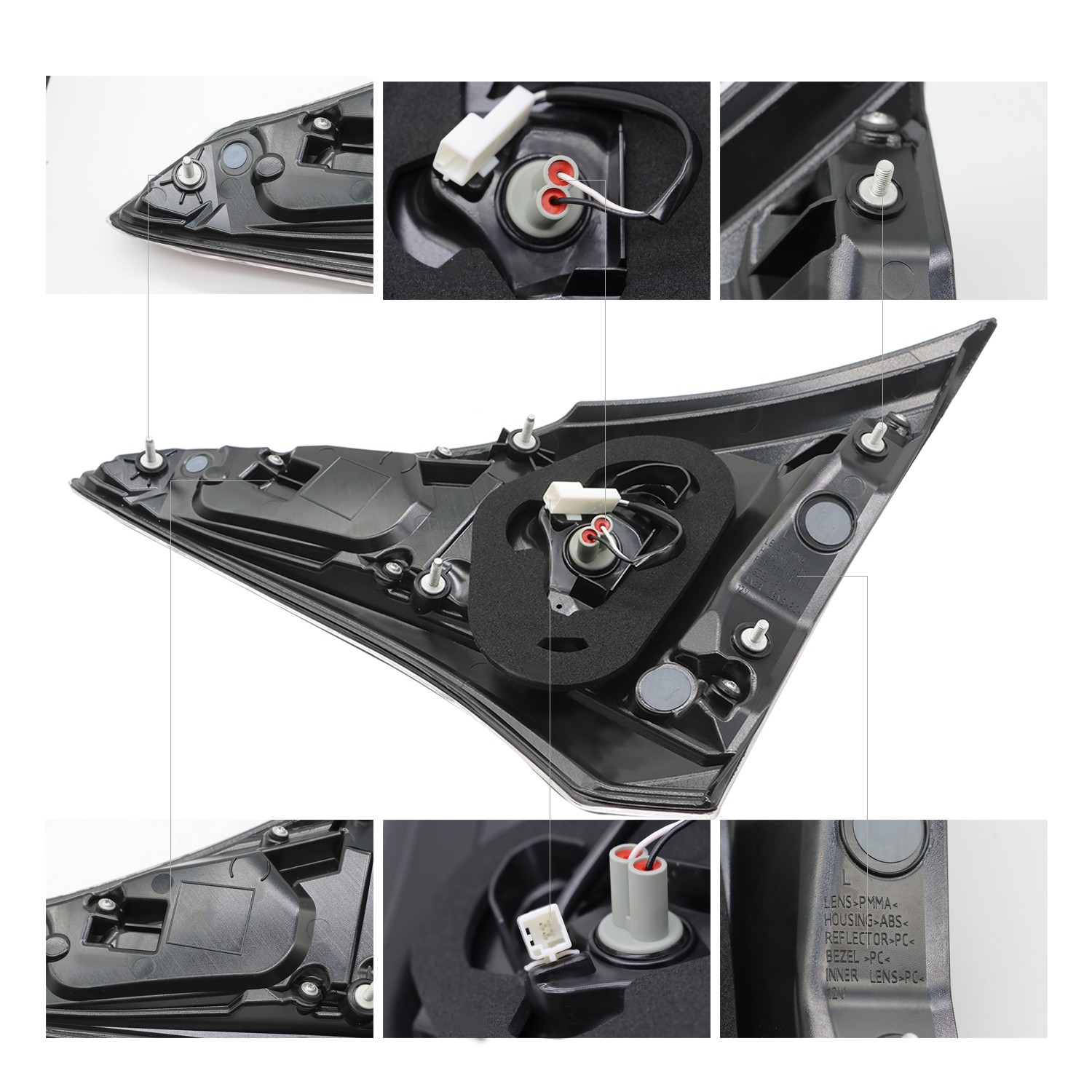 For Toyota RAV4 2016-2018 Halogen Left Right Outer Inner Set of 4PCS Tail Lights