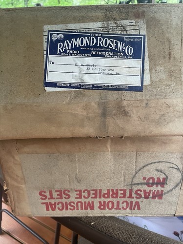 1920’s Victor records Shipping Box. All complete just dusty. - Picture 6 of 10