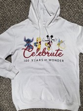 Years Disney 100 Years of Wonder Celebration Hoodie Featuring Mickey Mouse Med.