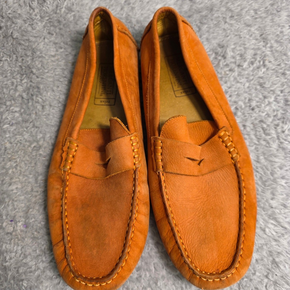 Mercanti Fiorentini Relax Penny Loafer Orange Leather 
