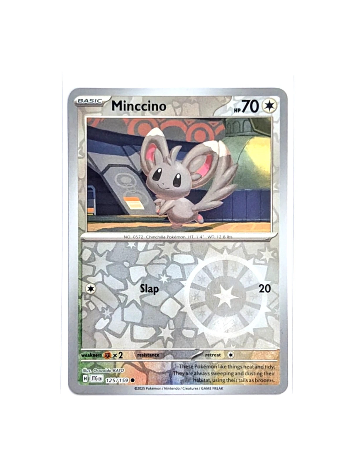 Minccino 125/159 Common Reverse Holo Journey Together POKEMON TCG JTG ENGLISH