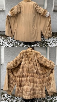 Zobel Zobelmantel Pelzmantel Pelz Fur Sable Coat Wendemantel Gr 40-42