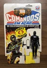 G.I. JOE Estrela COBRA INVASOR 100% Complete w/ Cardback Brazil Snake Eyes