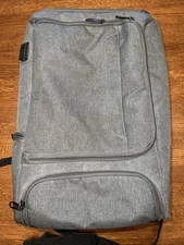 eBags Professional Slim Laptop Backpack Weekender Grey Travel Career Briefcase