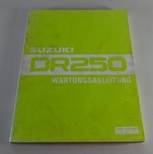 Workshop Manual / Maintenance Instructions Suzuki DR 250 Enduro Stand 07/1982