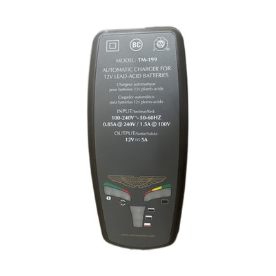 Aston Martin Branded TecMate TM-199 Automatic 12V Lead-Acid Battery Charger 5A