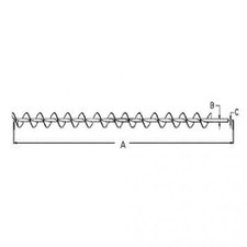 Used Unloading Auger 172" fits International 1480 fits Case IH 1640 1660 1680