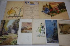 1933 R.M.S. Mauretania Cunard Line Breakfast Lunch Dinner Menu Lot - 10 Items