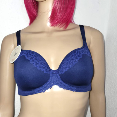 Spitze, Jersey, Triumph Beauty Full Darling, WP T-Shirt BH Blau 65 E Damen 34 dd