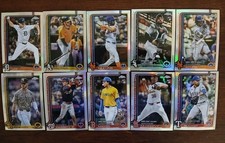 Lot Of 10 2025 Topps Update Baseball Refractors