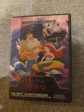 Sega Mega Drive Ariel the Little Mermaid Game Complete with Box and Manual
