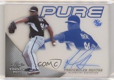 2014 Leaf Trinity Pure Blue 15/25 Frankie Montas Francellis #P-FM1 Auto uk2