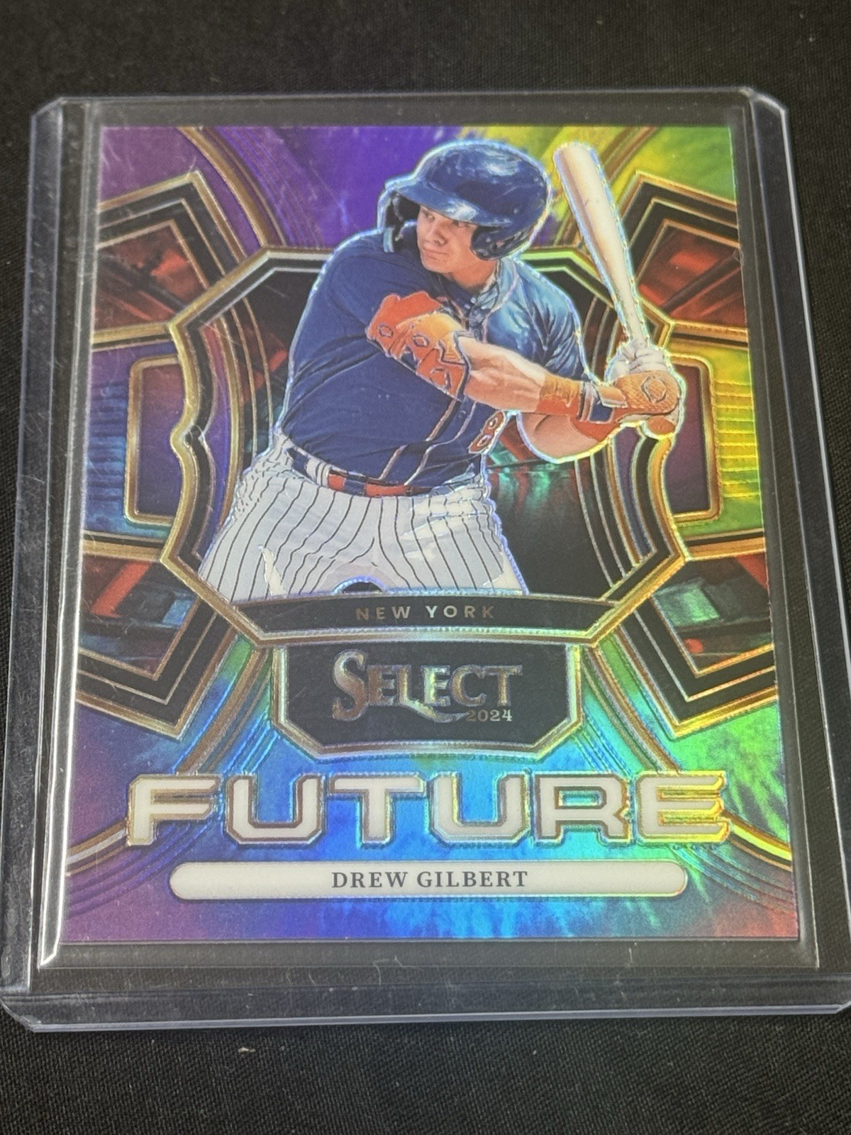2024 Panini Select Drew Gilbert Future #11 Tie-Dye Prizm 14/25 NY Mets