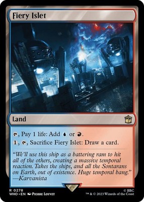 1x Fiery Islet - Universes Beyond: Doctor Who - NM  -  MTG