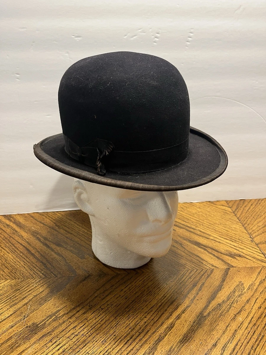 Vtg Antique John B. Stetson Grand Prize 1900 Paris Derby Bowler