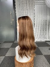 Lace Top Human Hair Wig Sheitel 23   Slight Layer  Color 6/12/16  Medium Cap