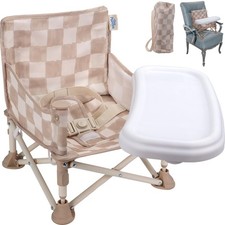 Portable 3-in-1 Baby Chair, Cozy Booster Seat, Baby Seat with Tray, Compact F...
