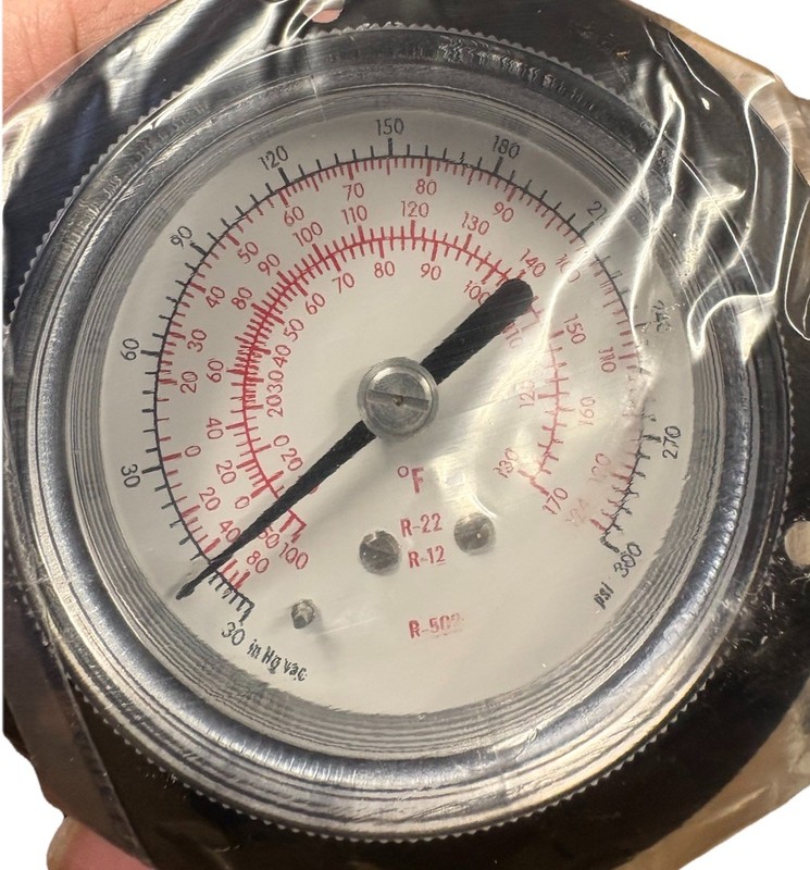 New, Whole Case Of Combination Pressure Gauges For HVAC Systems, 30-0-300 PSI.
