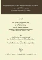 Teil I: MöGlichkeiten Zur Verbesserung Des GeräUschverhaltens Von...