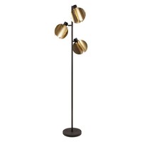 Stehlampe Stahl Gold Osram E27 Wohnzimmer Schlafzimmer H:180 Cm Stehleuchte BüRo