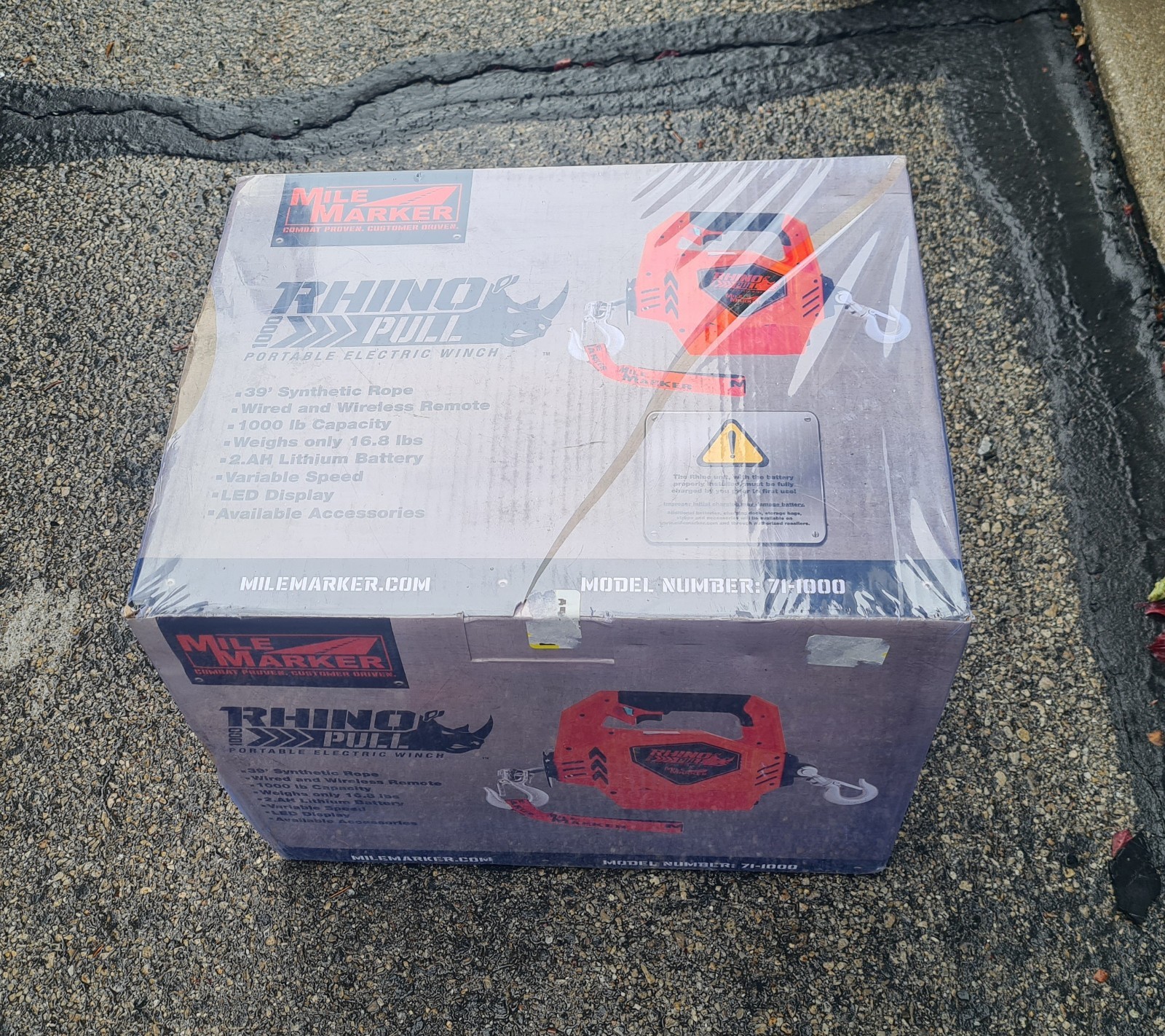 Mile Marker Rhino Pull 1000 Portable Electric Winch