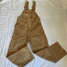 Oshkosh Vintage Overalls Mens 36x32 Vestbak Carpenter Bib USA Duck Canvas