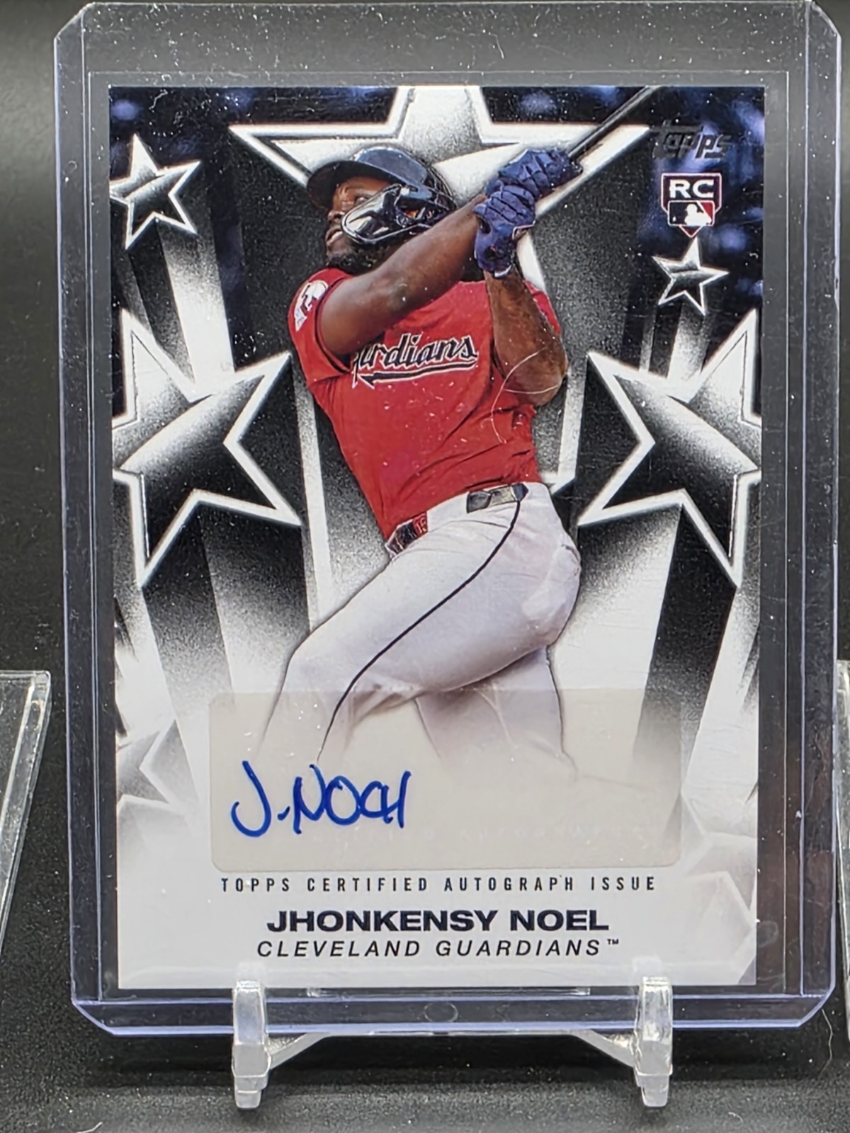 Jhonkensy Noel RC Auto 2025 Topps Series 1 BASEBALL STARS #BSA-JN Guardians