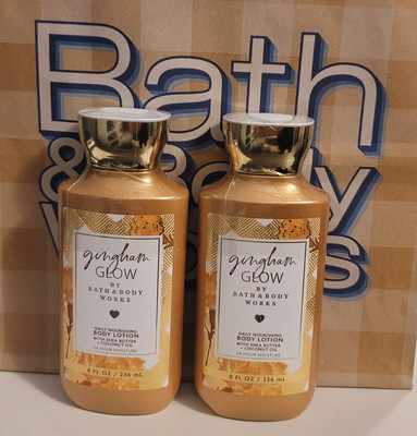 Bath & Body Works GINGHAM GLOW Daily Nourishing Lotion Set Of 2