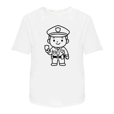 'Police Man Hero' Unisex T-Shirt -  100% Cotton (S-XXL) (TA054920)