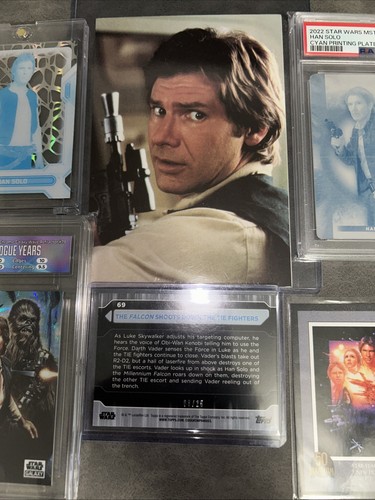 Star Wars Topps Masterwork 1/1 Printing Plates Han Solo and Galaxy Trading Cards - Picture 21 of 24