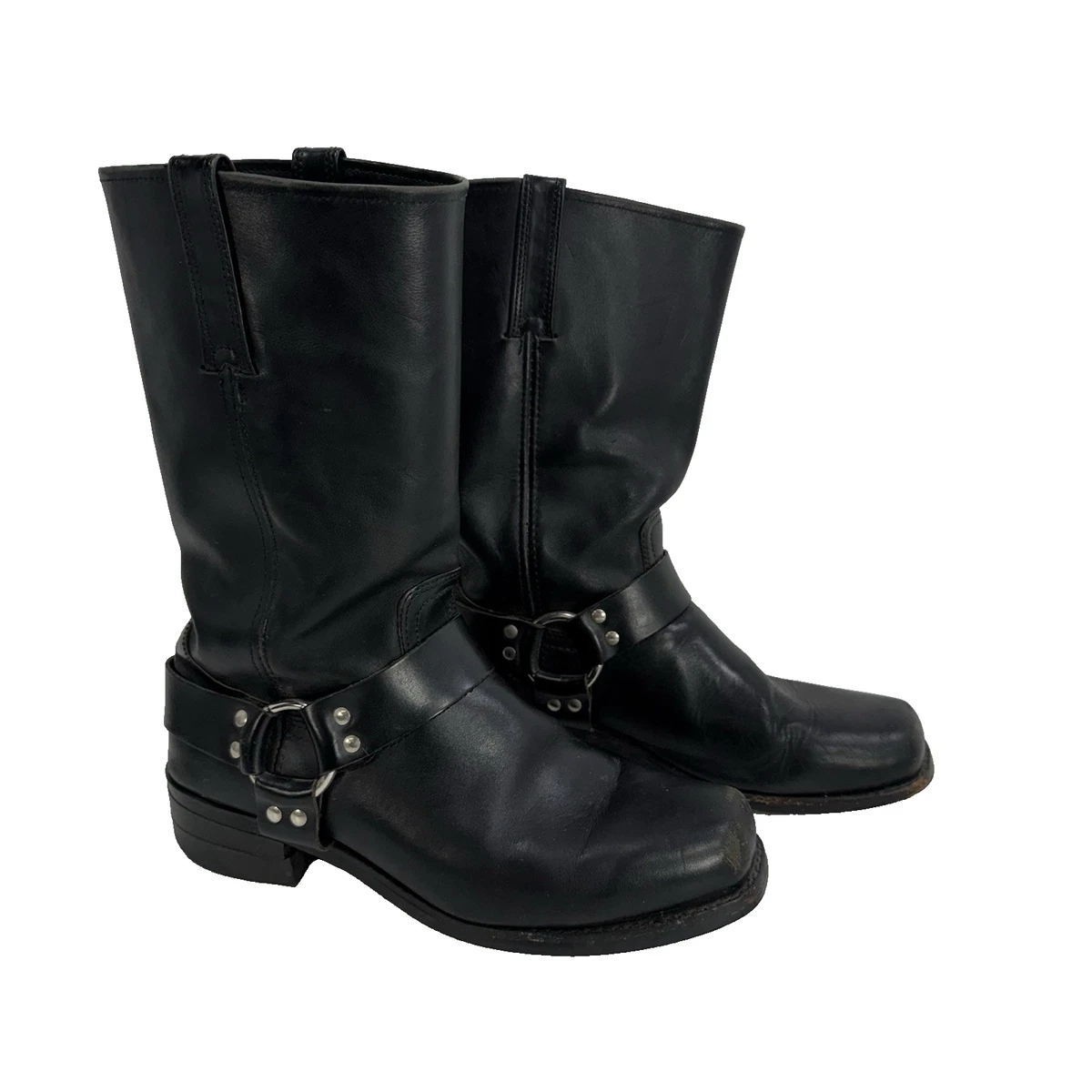 FRYE BOOTS Riley Harness Mens 11 Distressed Biker Rugged Moto Leather Equestrian Frye Biker Boots for Men for Sale | Shop New & Used Men main image 4