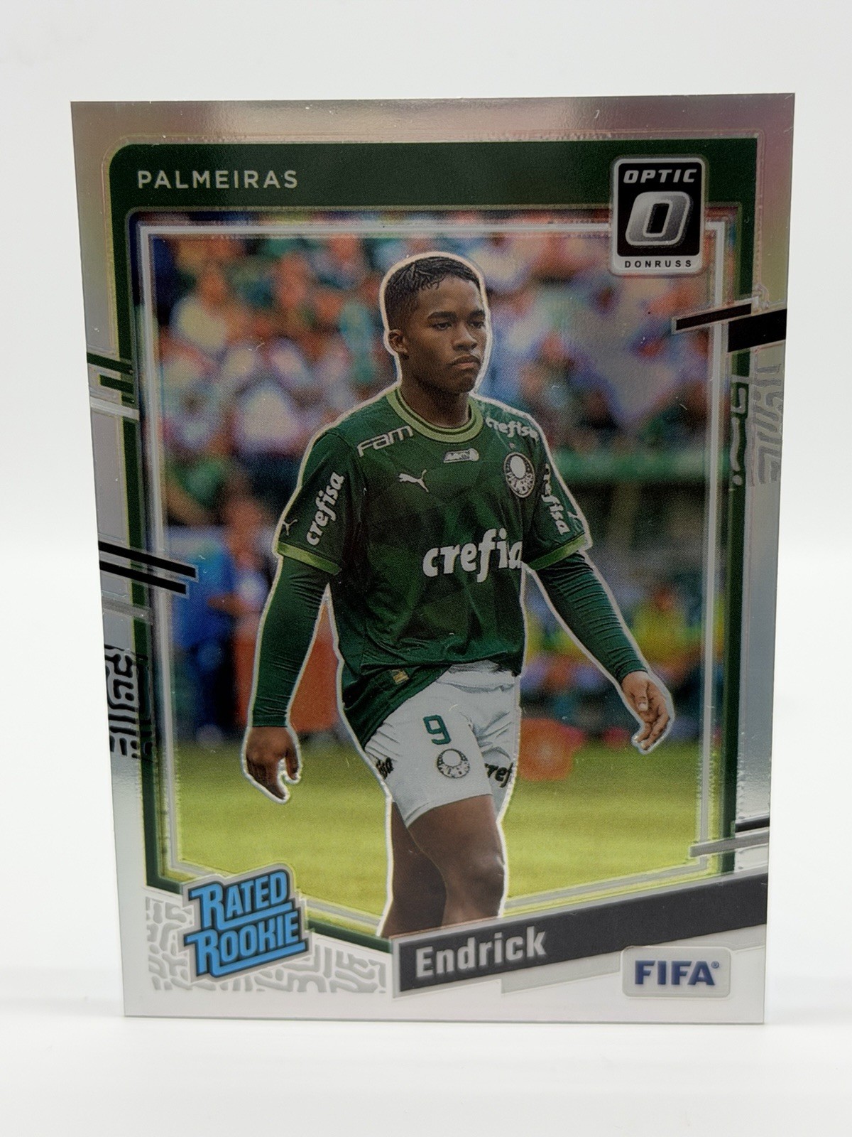 2023-24 Panini Donruss FIFA Soccer Optic Silver Holo Endrick Rookie #176 RC