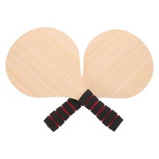 2 Pcs Beach Pickleball Racket Advanced Rackets Beginner Wooden Paddle