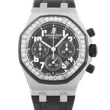 Audemars Piguet Royal Oak Offshore Diamond and Steel Chronograph Watch 26048SK.