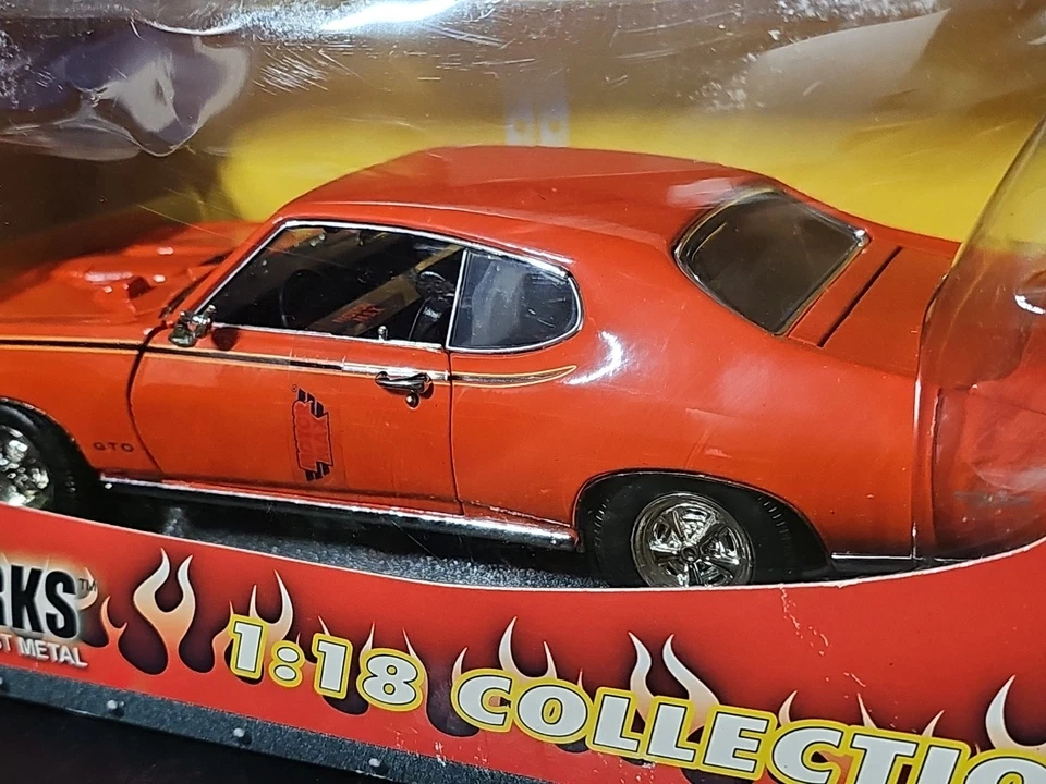 Vntg 2003 Motor Max Motorworks 1969 Pontiac GTO Judge 1:18 Scale Diecast Car - Image 3 of 4