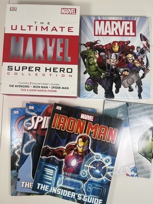 Marvel Ultimate Super Hero Collection (DK, 2015) Box Set   3 Books + Poster