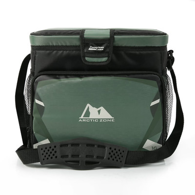 Arctic Zone 16 Can, 11 Quart Zipperless Soft Cooler, Green