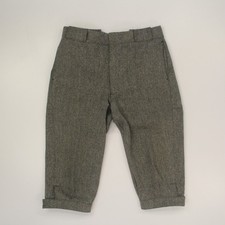 Woolrich Men's Tweed Wool Hunting Golf Riding Knickers Pants Size 34 Gray VTG