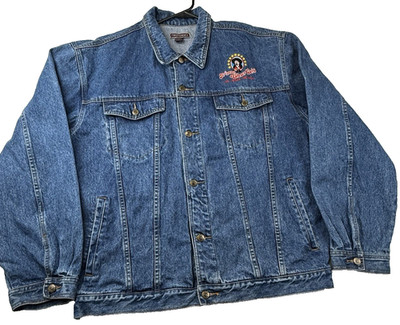 VINTAGE ARIZONA CHARLIE'S LAS VEGAS NEVADA SOUVENIR DENIM JACKET 3XL Trucker JKT