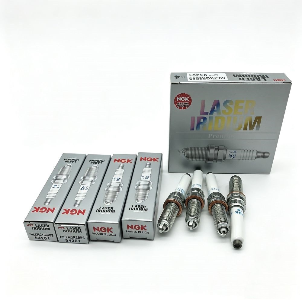 Set of 4 NEW  NGK 94201 SILZKGR8B8S Laser Iridium Spark Plugs