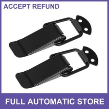 Car Trunk Bumper Security Hook Lock Clips Quick Release Hook Black 105x33mm