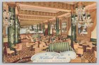 Willard Room Cocktail Lounge Washington D.C. 1949 Vintage Linen Postcard