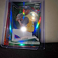 2022 PANINI EEE GREEN FOIL STATUS #174 ENYER CEPEDA - DOMINICAN PROSPECT LEAGUE
